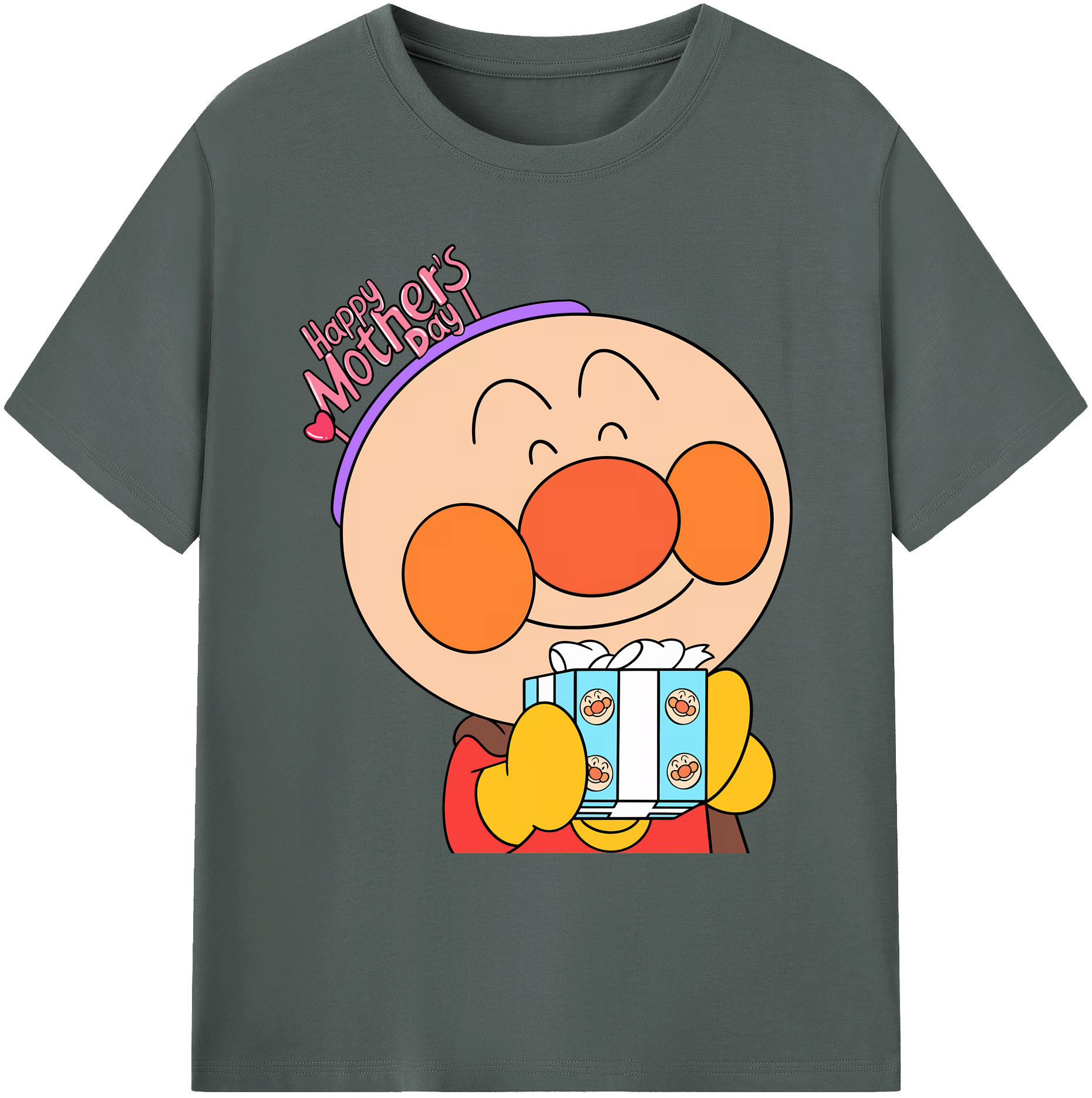 （画像用） アンパンマン Anpanman 綿100％ メンズ半袖Tシャツ｜肌触りやわらか＆通気性